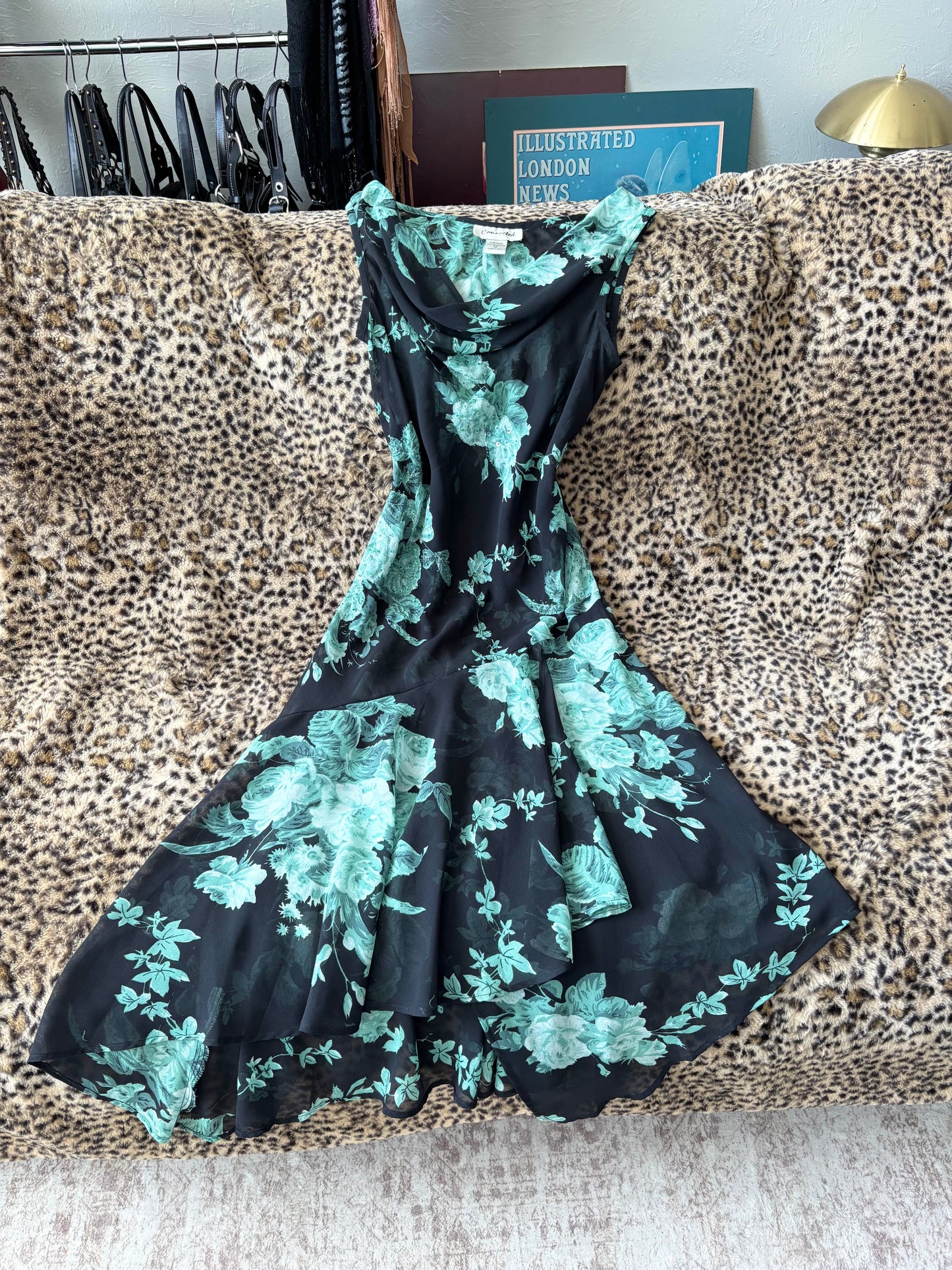 Connected 00's Beaded Mesh Dress | Size M