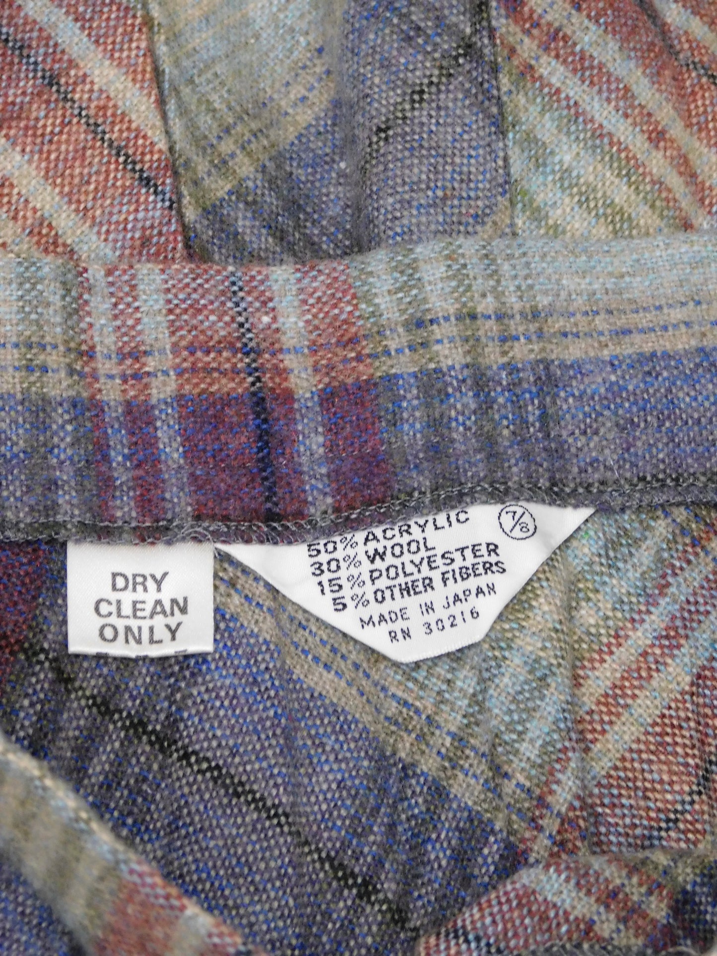 Angie Plaid Midi | Size 25” waist