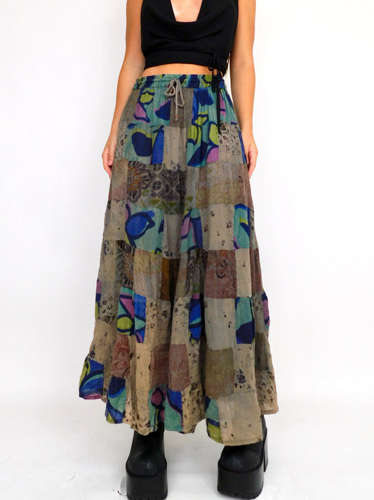 Belma Patchwork Maxi | Size 27” waist
