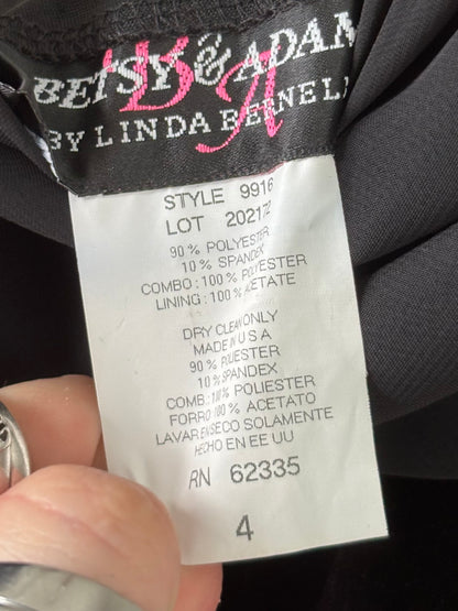 Betsy & Adam 90's Velvet Gown | Size 4