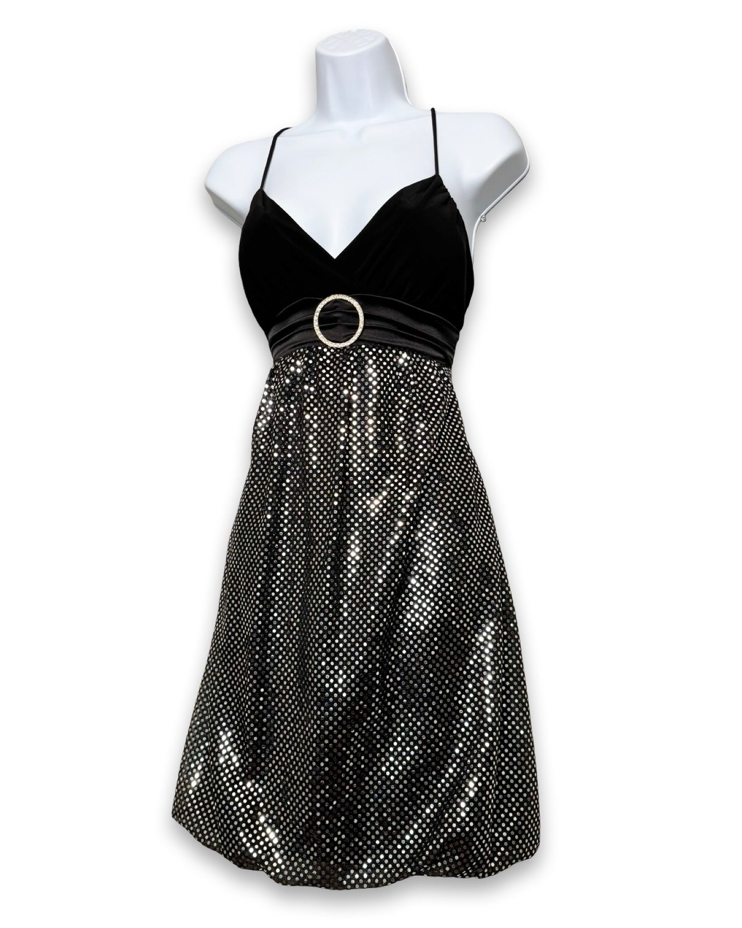 Papaya 00's Sequin Tie Back Dress | Size L