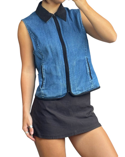 Talbots 90’s Denim Vest | Size M