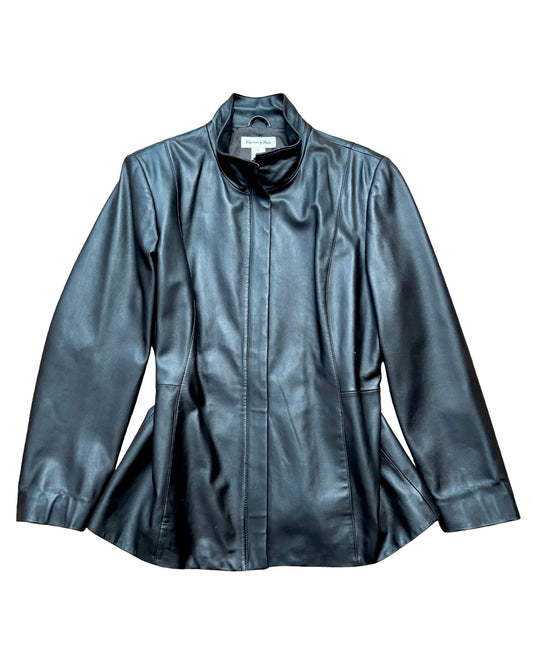 Preston & York 90's Leather Jacket | Size L