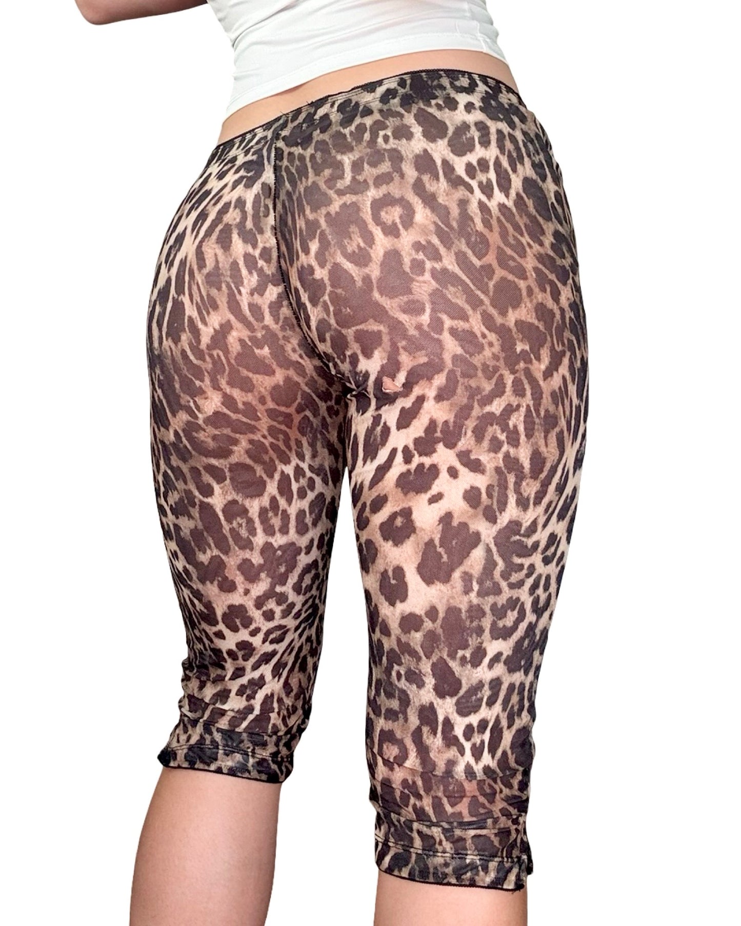 WMNS Mesh Cheetah Capri Pant | Size L