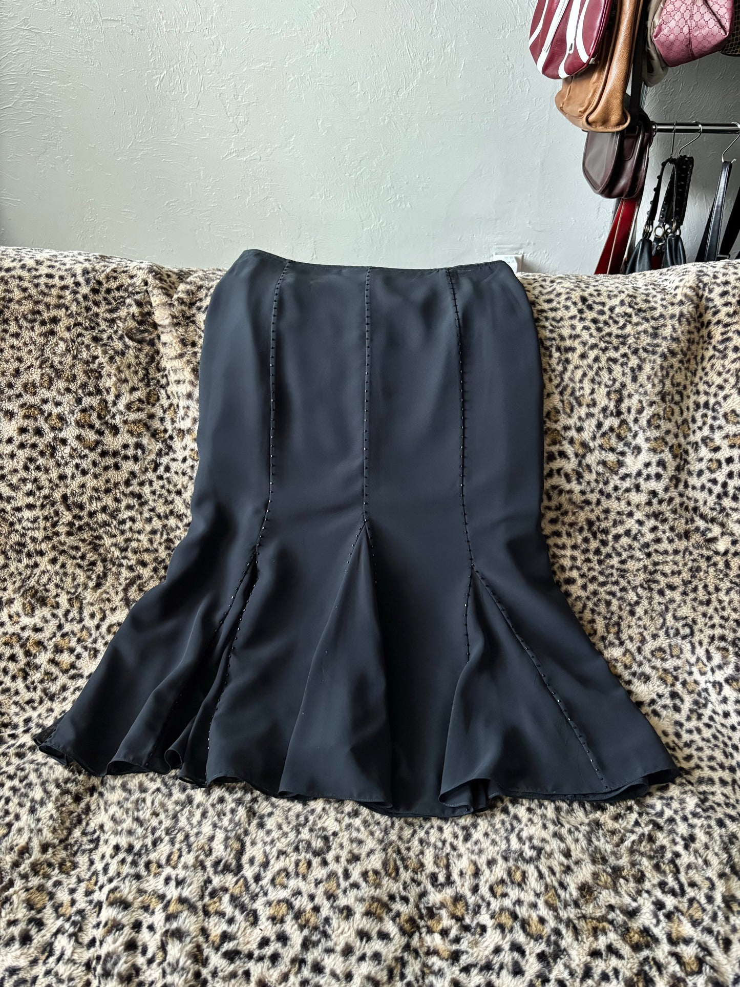 Adrianna Papéll 00's Beaded Skirt | Size 31" Waist