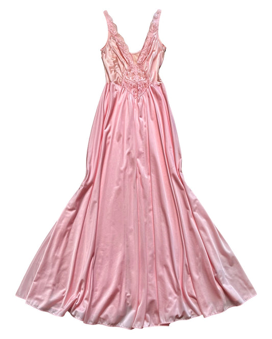 Olga 70’s Full Sweep Slip Dress | Size S/M/L