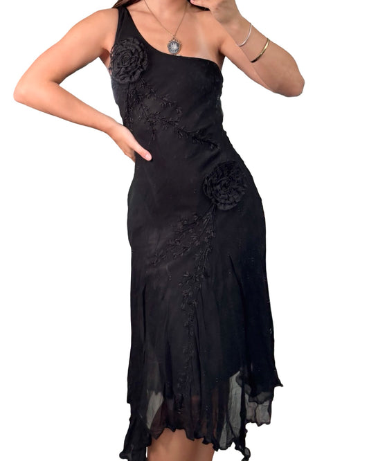 Caché 90's Silk Dress | Size 4