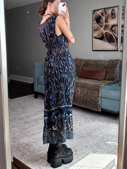 Dragonfly 90's Tie Back Dress | Size XL