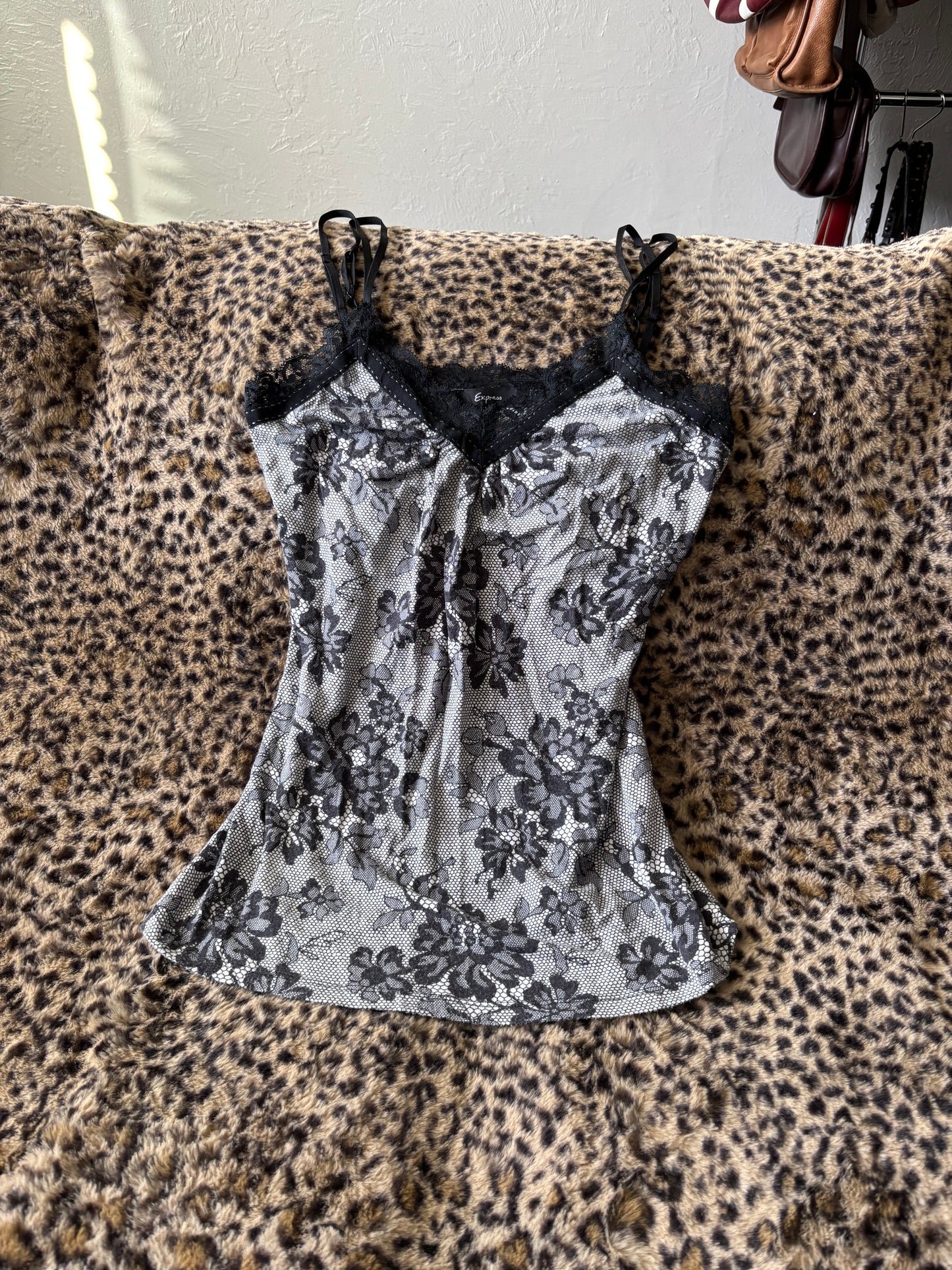 Express 00's Lace Print Cami | Size S