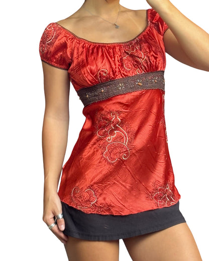 Heartsoul 00’s Tie Back Top | Size S