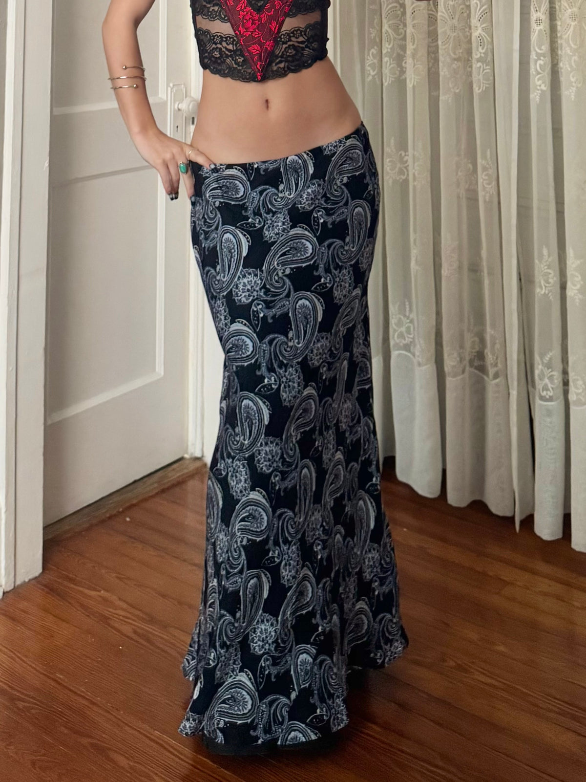 90's Silk Skirt | Size 32" Waist