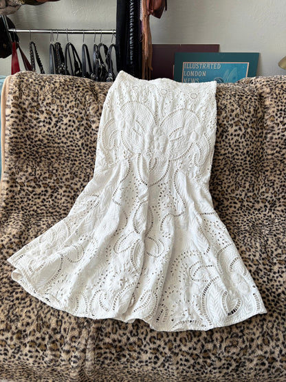 Eyelet 00's Mesh Skirt | Size 30" Waist