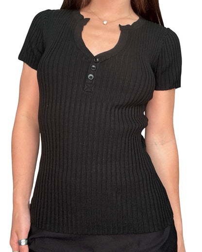 August Silk 00's Knit Top | Size L