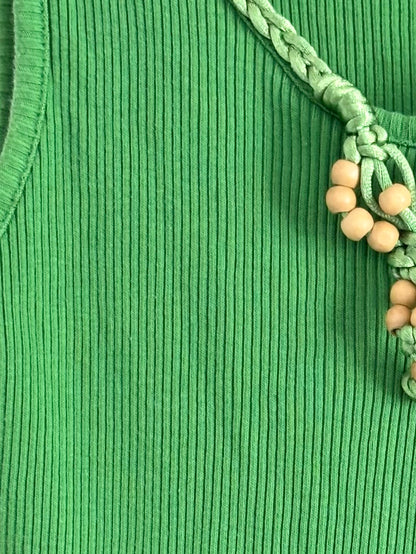 Apostrophe 00's Beaded Tank Top | Size S