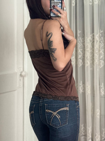 Y2K Lace Cami | Size L