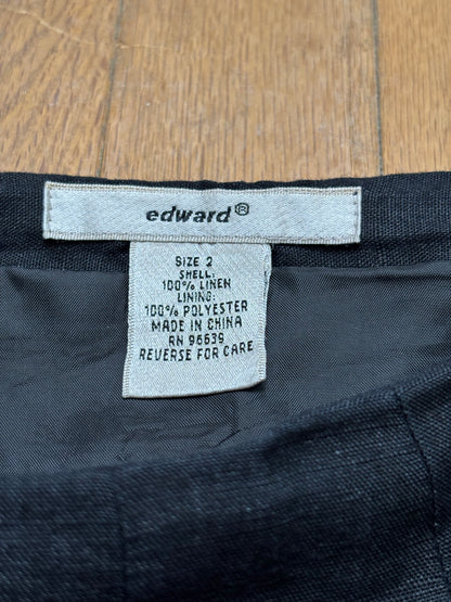 Edward 90’s Linen Skirt | Size 28” Waist