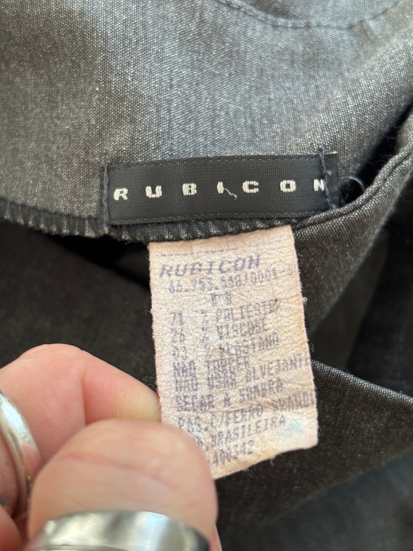 Belted 90's Gray Pant | Size 28" Waist