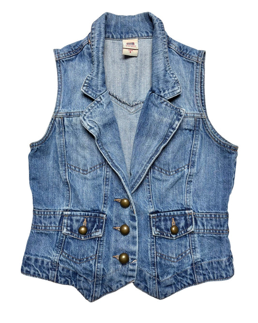 Faded Glory 00’s Denim Vest | Size M
