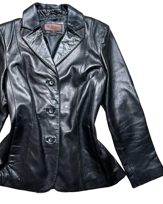 Siena Genuine Leather Blazer | Size M
