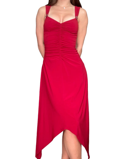 Shelli Segal 00's Ruched Dress | Size XS