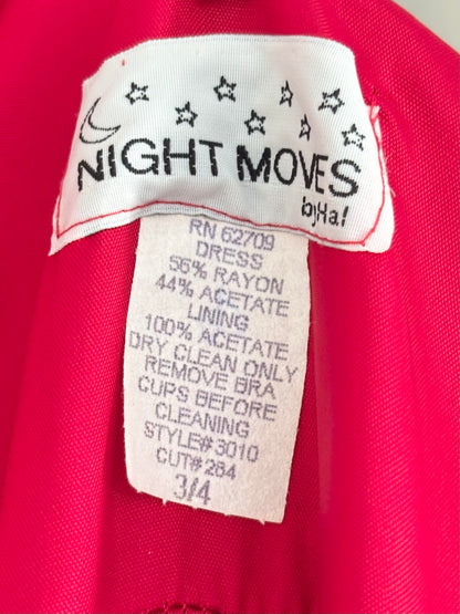 Night Moves 90's Beaded Gown | Size 3/4