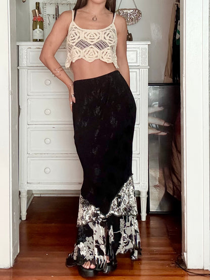 Whimsy 90's Silk Skirt | Size 27" Waist