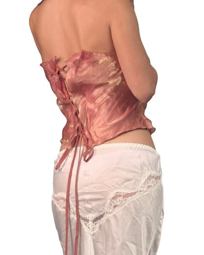Iridescent 90's Halter Corset | Size S