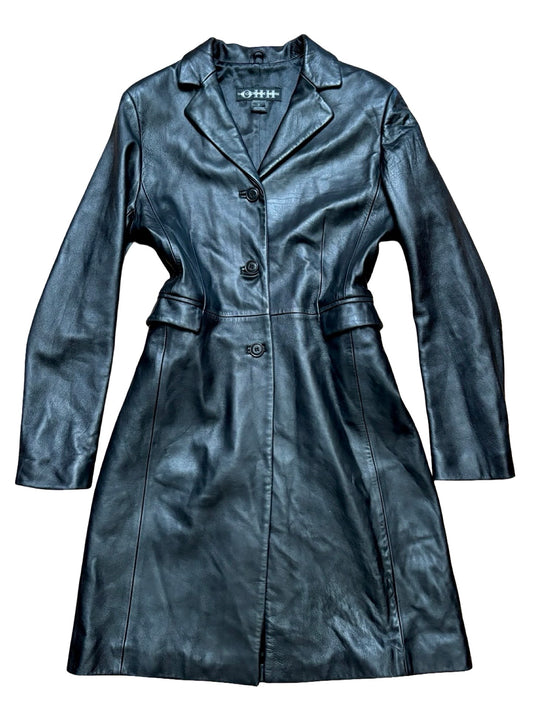 OHH 90’s Leather Trench | Size M