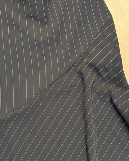 Pinstripe 90’s Midi Skirt | Size 30” waist
