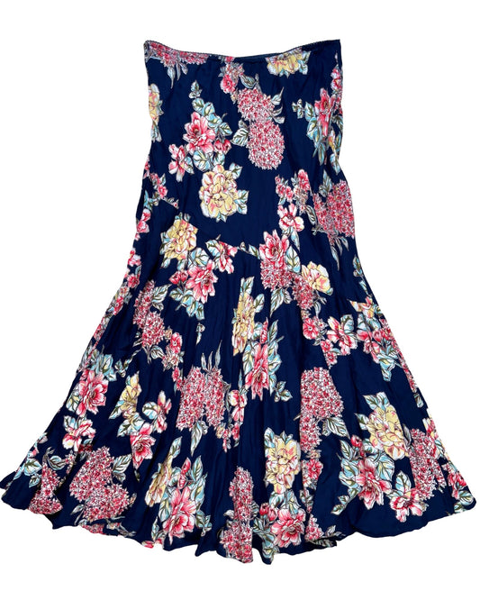 Floral 00’s Maxi Skirt | 32” waist