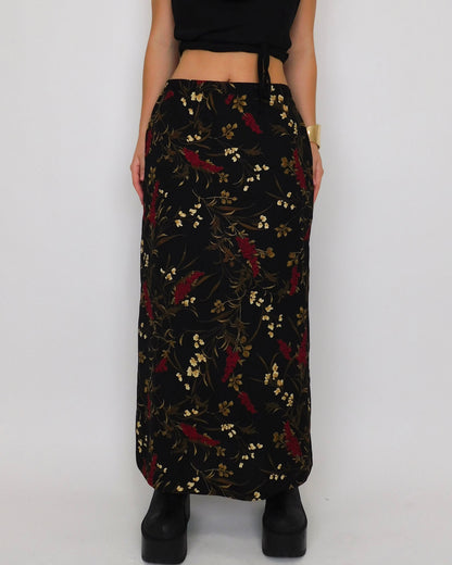 90’s Floral Print Maxi Skirt | Size 6