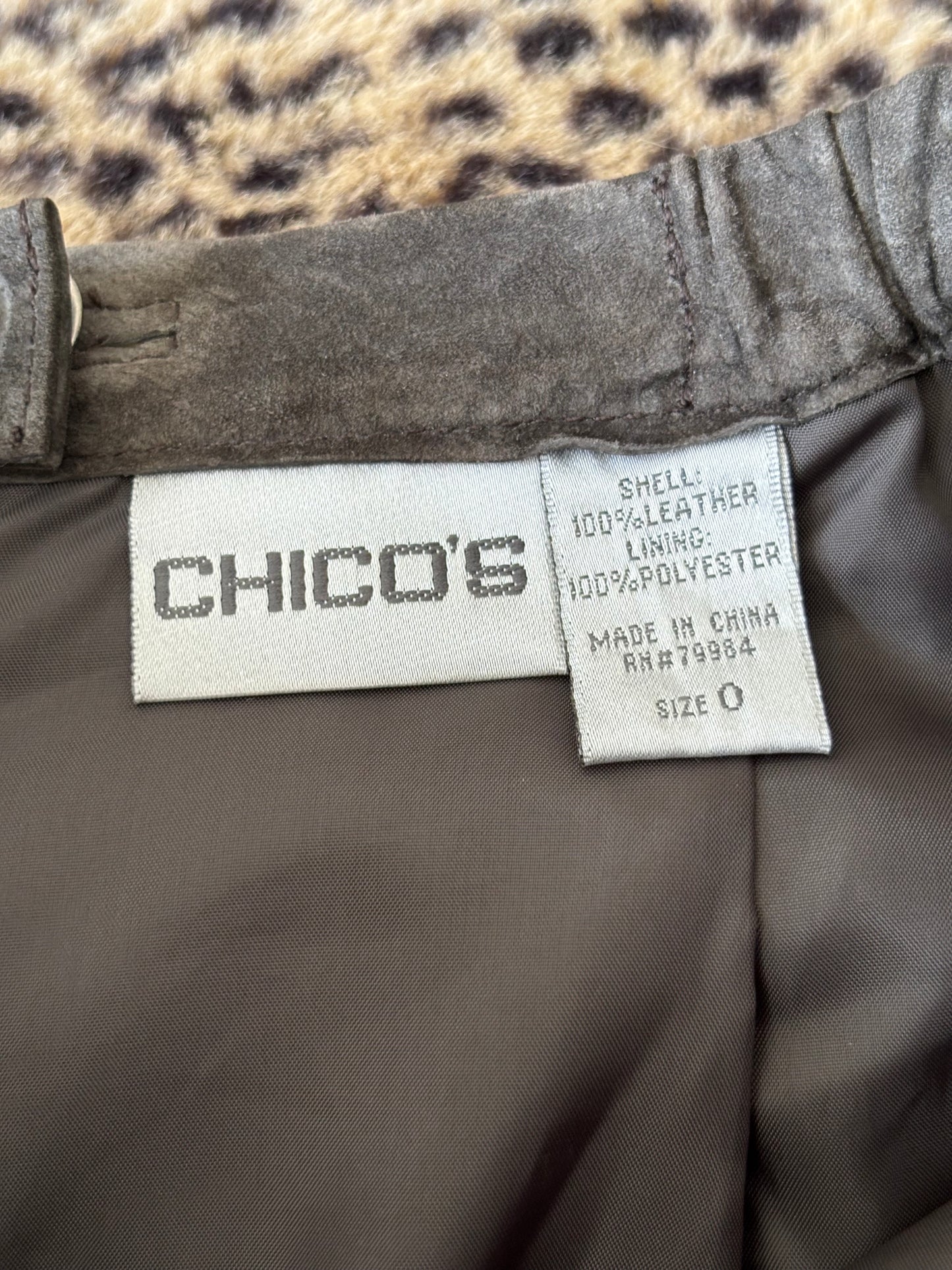 Chico's 00's Leather Skirt | 26" Waist