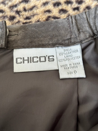 Chico's 00's Leather Skirt | 26" Waist