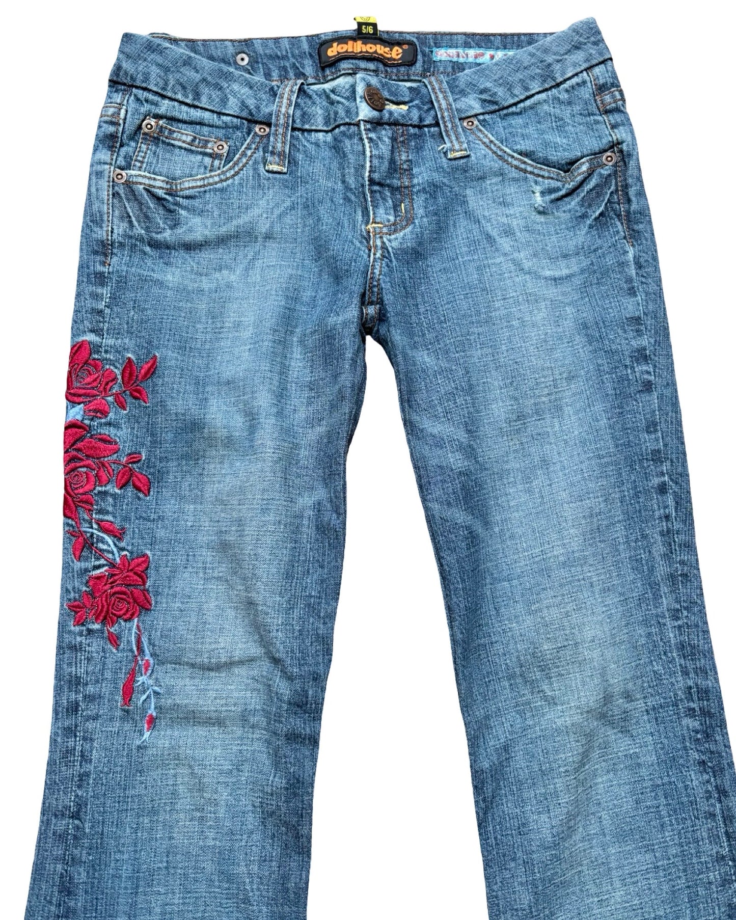Dollhouse 00's Embroidered Denim | Size 28" Waist