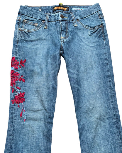 Dollhouse 00's Embroidered Denim | Size 28" Waist