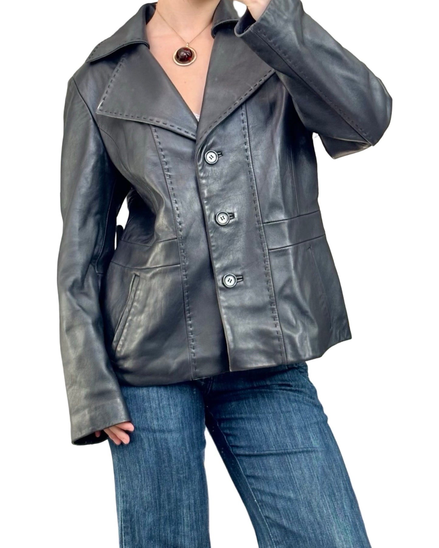 Tiboa 909's Leather Jacket | Size L