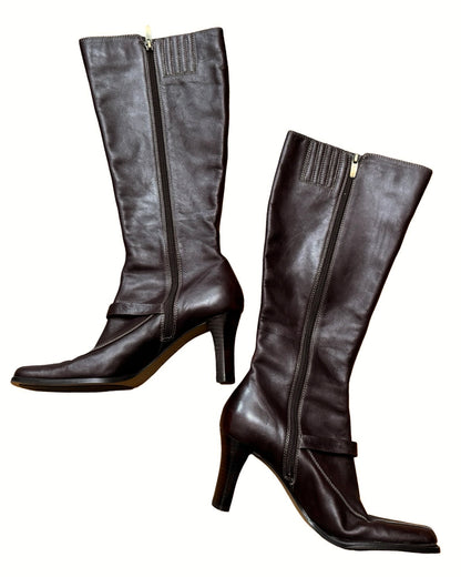 Anne Klein 90's Leather Boot | Size 7