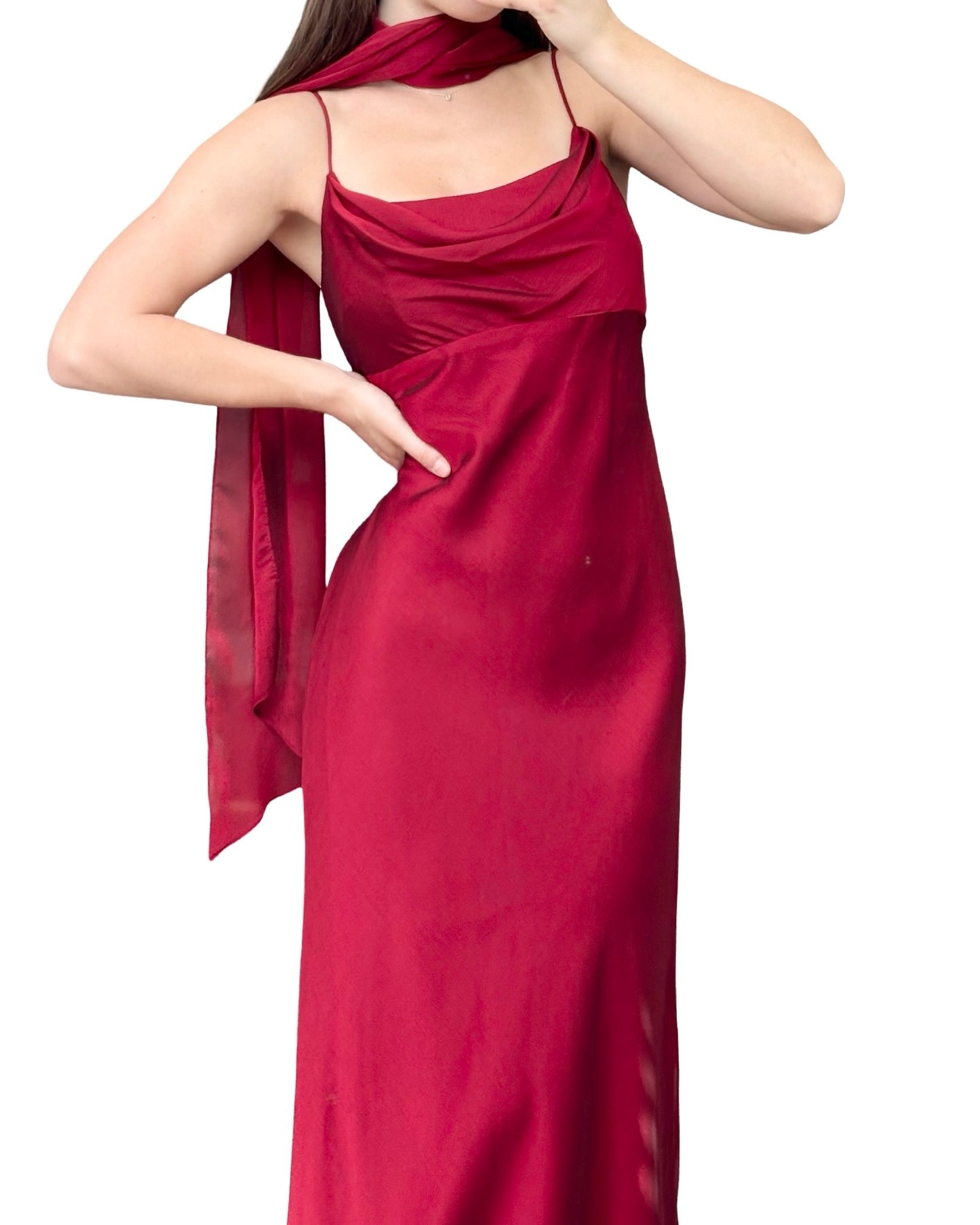 Night Way 90's Red Gown | Size 10