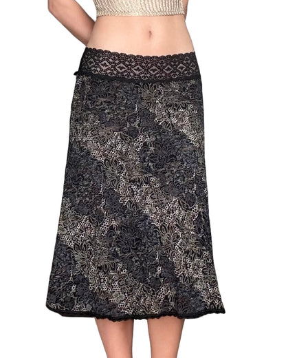 Cabi 00's Lace Trim Skirt | Size 30" Waist