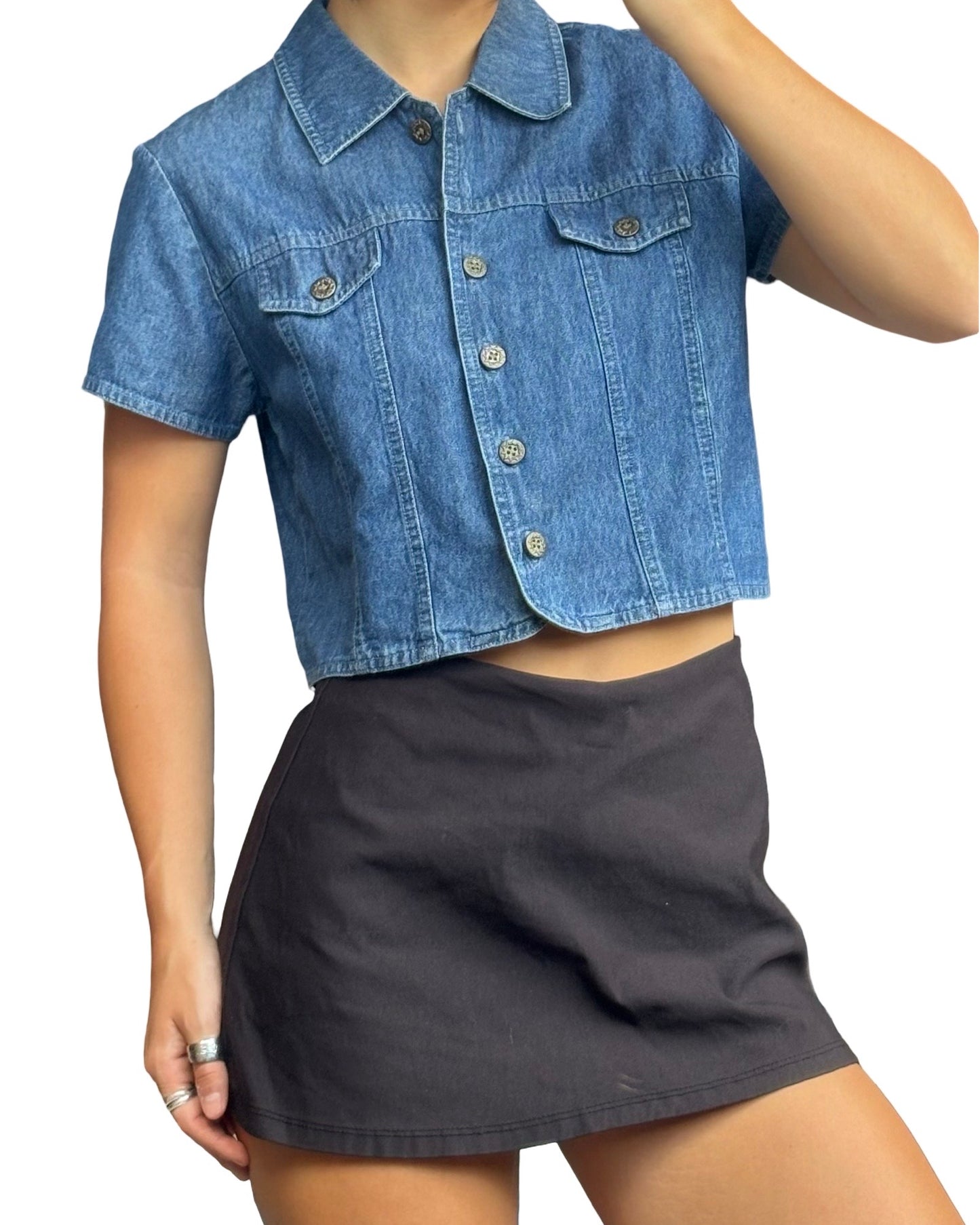 All that Jazz 90’s Denim Top | Size S