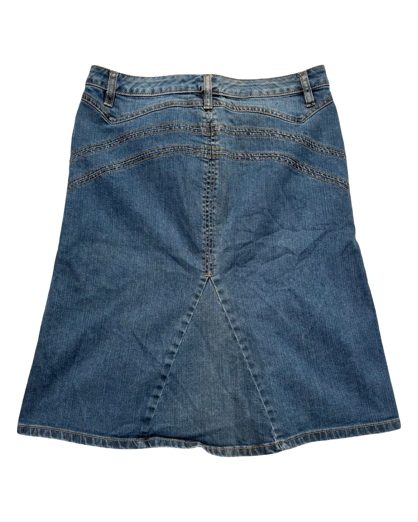 Jeanstar 00's Denim Midi Skirt | Size 31" Waist