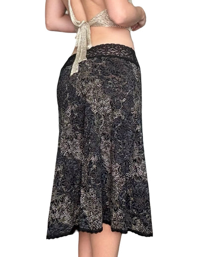 Cabi 00's Lace Trim Skirt | Size 30" Waist