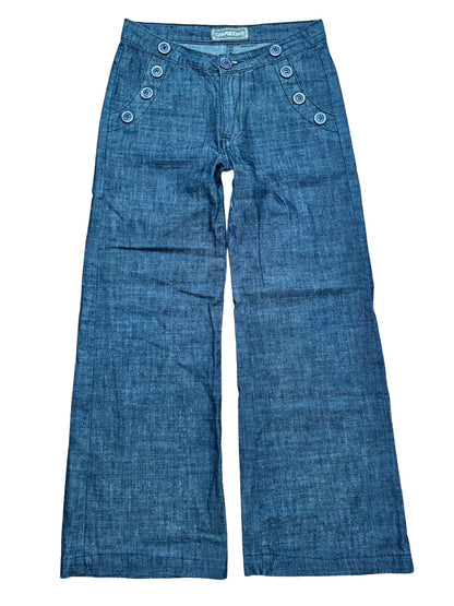 Cappuccino Button Jeans | Size 4