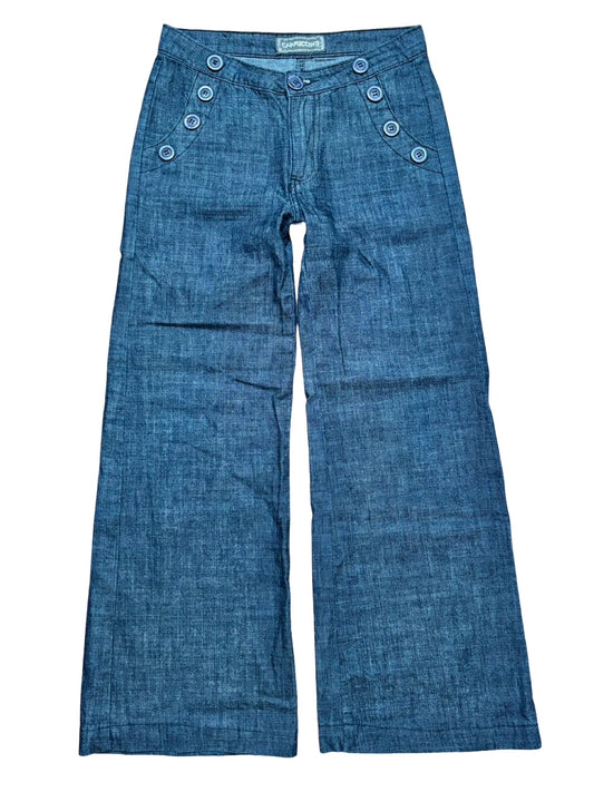 Cappuccino Button Jeans | Size 4