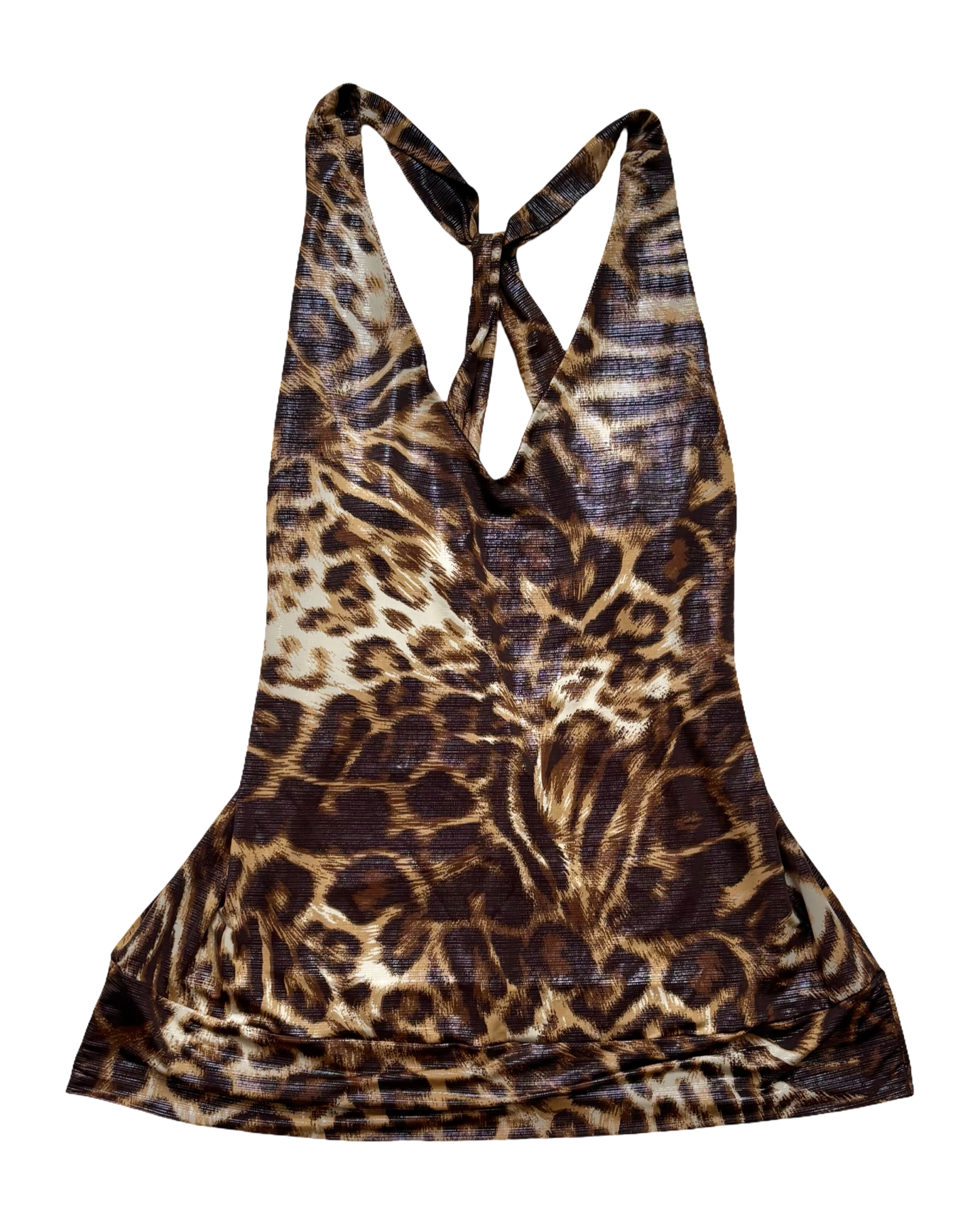 Metallic Leopard Mini/Blouse | Size L