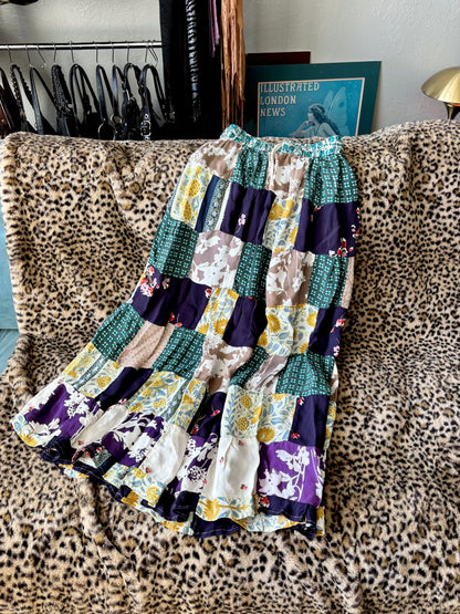 Jackpot 00's Patchwork Skirt | 27" Waist