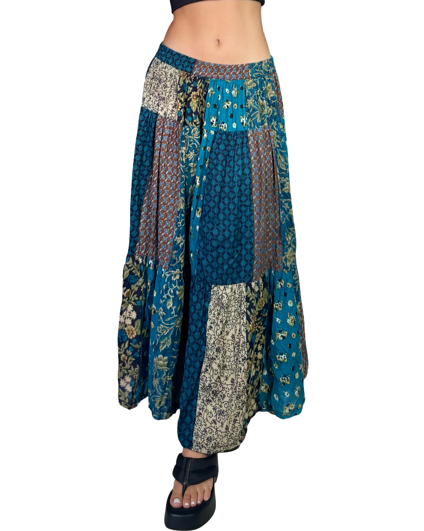 Cleo Patchwork Maxi | Size 31” waist