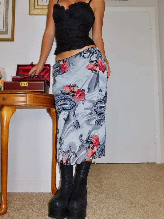 Clio Floral Midi | Size 26” waist