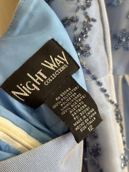 Night Way 90's Mesh Gown | Size L