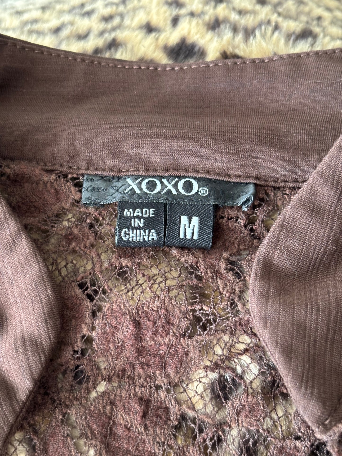 XOXO 00's Lace Ruched Top | Size M